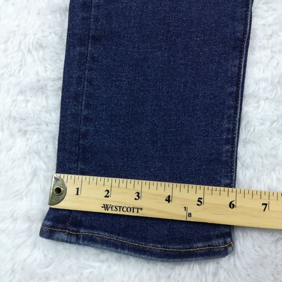 Serra Retreat Womens‎ Jeans Straight Leg Blue Denim Dark Wash High Rise 0 New - Picture 6 of 14